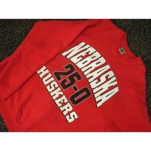 Vintage 90's Nebraska Cornhuskers Sweatshirt Mens XXL Red Back To Back Champions